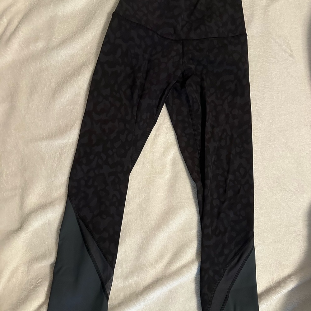 lululemon athletica Black Patterned Leggings